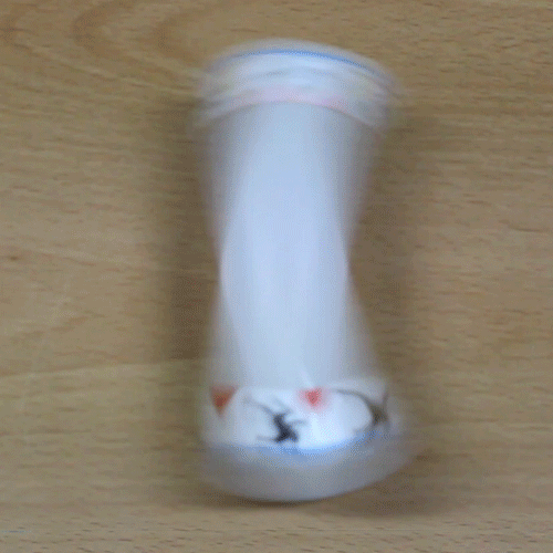 애니메이션 착시회전팽이(스티커형)(5인세트)(일반형/LED형)